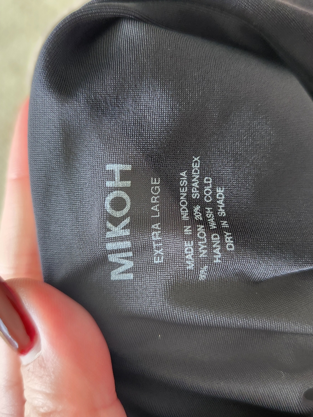Mikoh Black Womens One-Piece Swimsuit with Front/Side Braided Placket - Picture 4 of 5